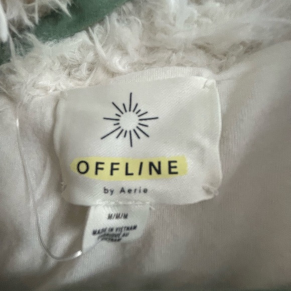 aerie Jackets & Blazers - Aerie OFFLINE Cream Fuzzy Jacket